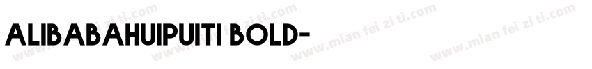 alibabahuipuiti bold字体转换